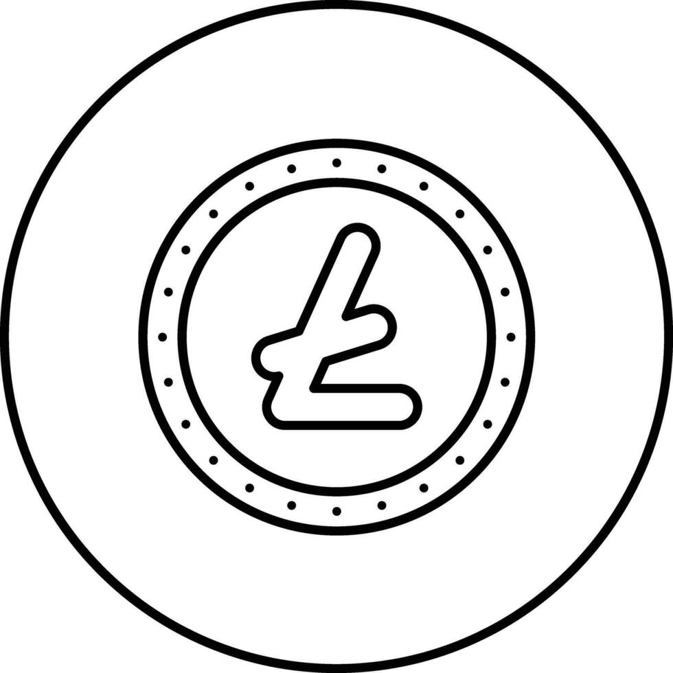 litecoin vecteur icône