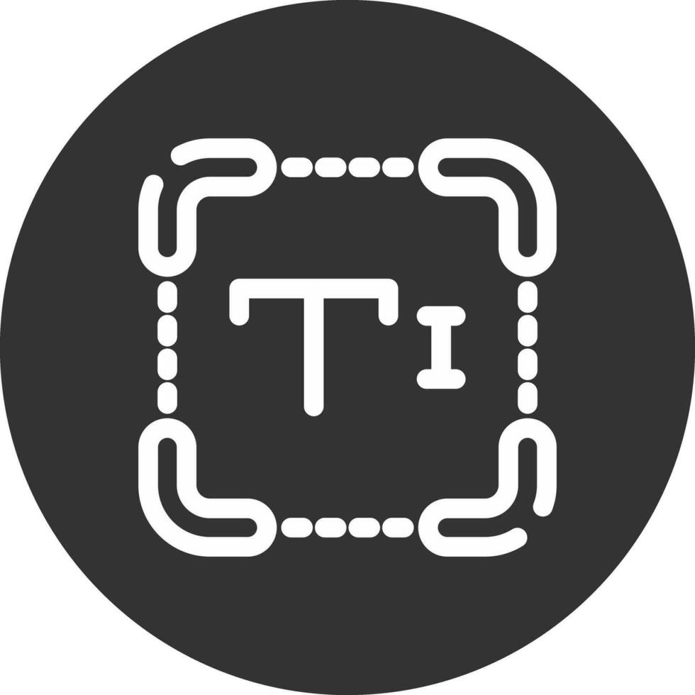 conception d'icône de création de texte vecteur