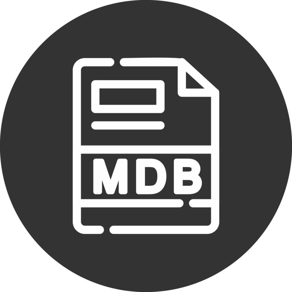 mdb Créatif icône conception vecteur