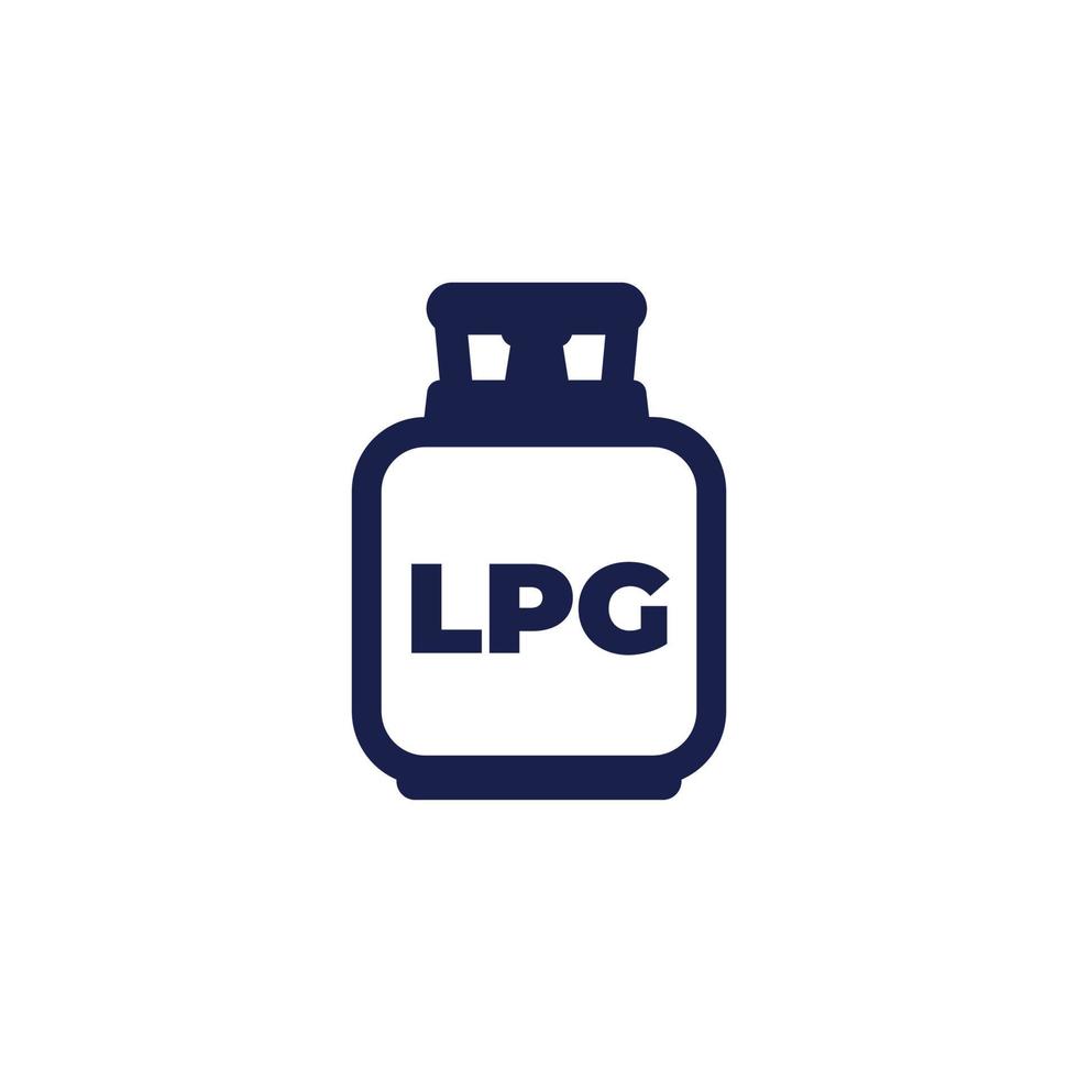 réservoir de GPL, icône de bouteille de gaz vecteur
