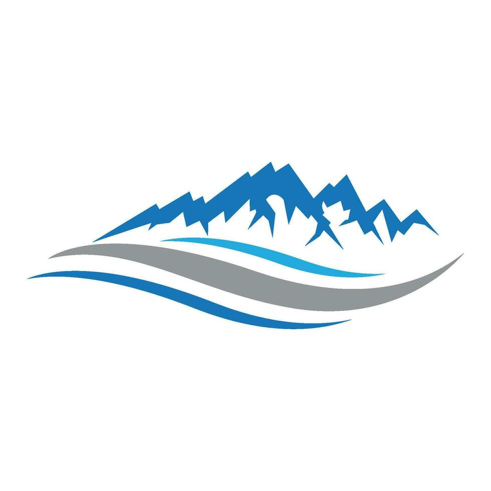 logo d & # 39; icône de montagne vecteur