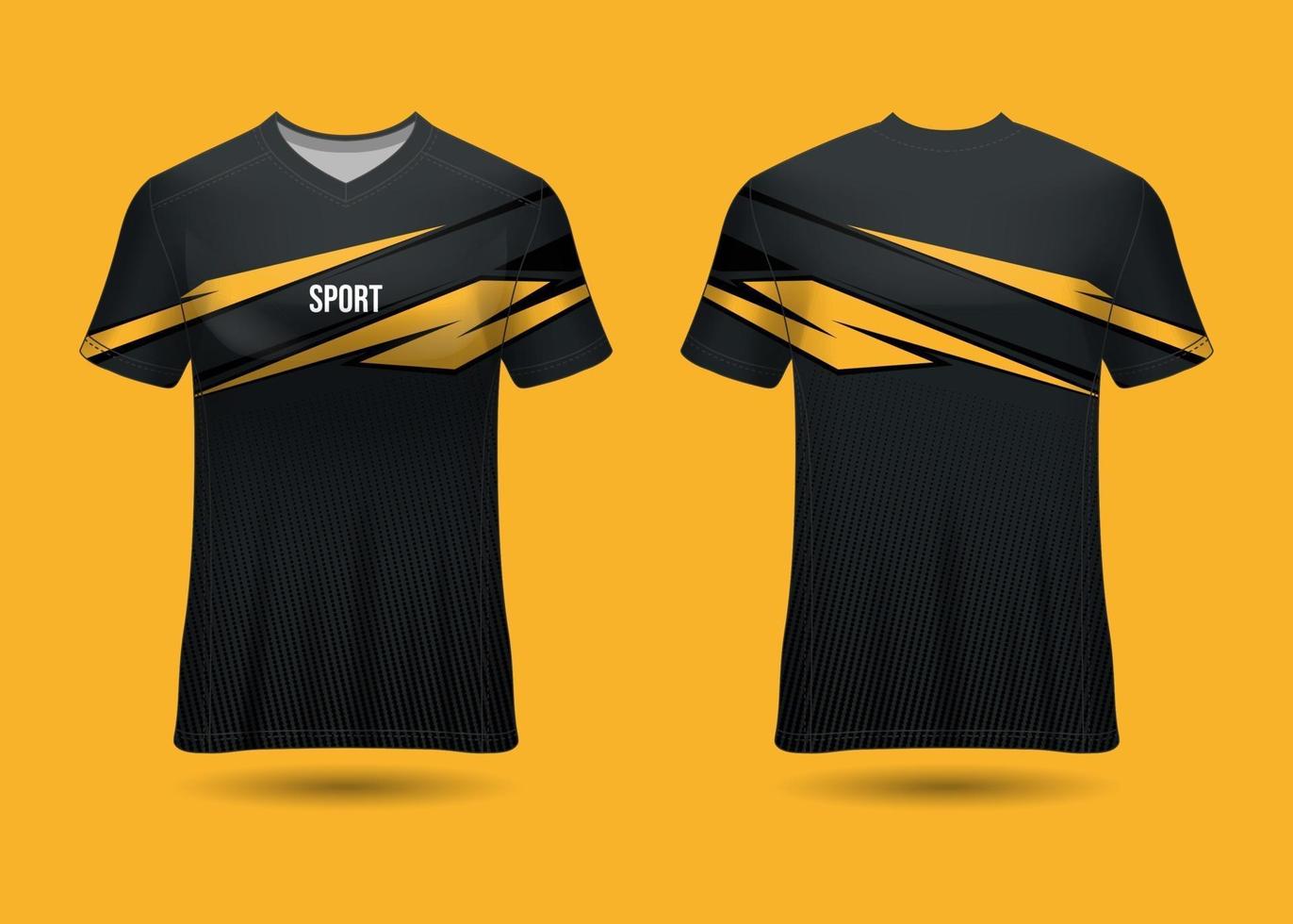 conception de t-shirt sport. maillot de course. vue avant et arrière uniforme. vecteur