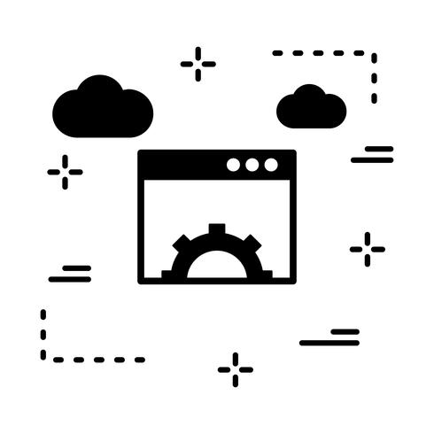 icône de paramétrage du navigateur de vecteur
