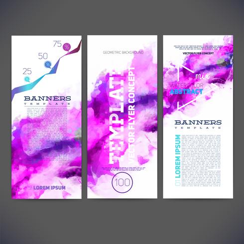 Abstract vector template bannières, brochure