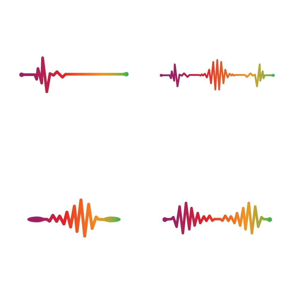 onde sonore logo modèle vecteur icône illustration