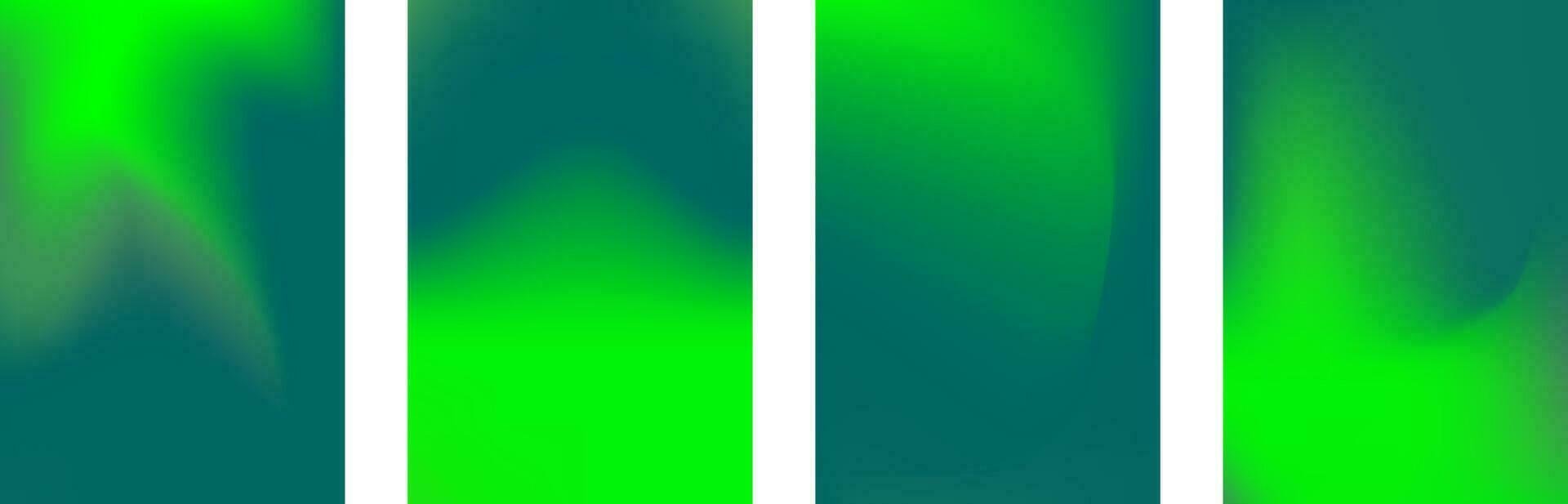 néon flou vague.gradient conception avec vert, menthe bleu couleurs.vecteur abstrait brillant vert pente engrener. vecteur