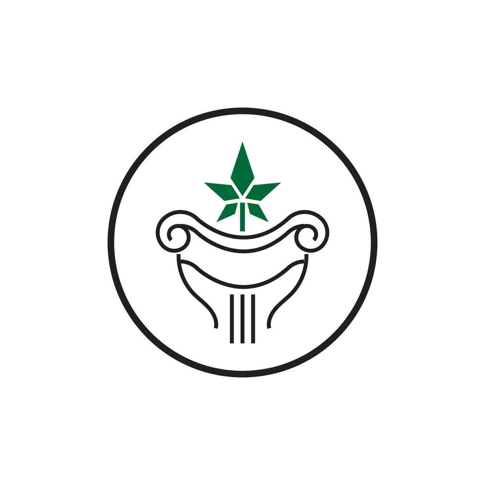 cannabis logo vecteur et symbole