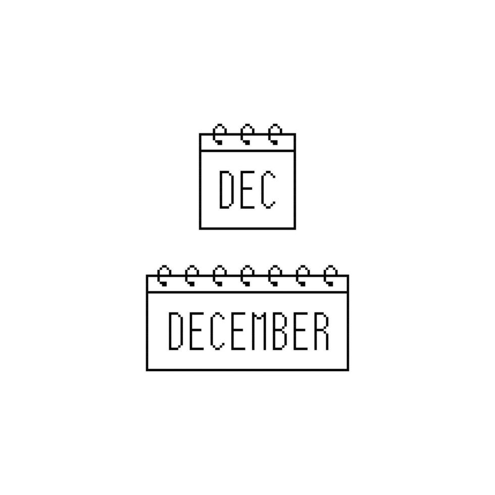 décembre calendrier logo icône vecteur