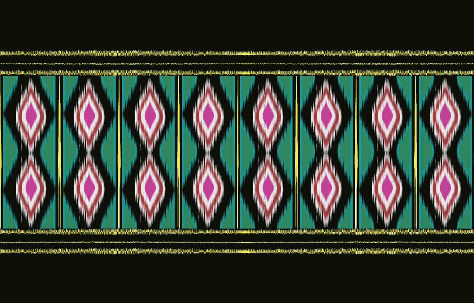 ethnique abstrait ikat art. aztèque ornement imprimer. géométrique ethnique modèle sans couture Couleur Oriental. conception pour Contexte ,rideau, tapis, fond d'écran, vêtements, emballage, batique, vecteur illustration.