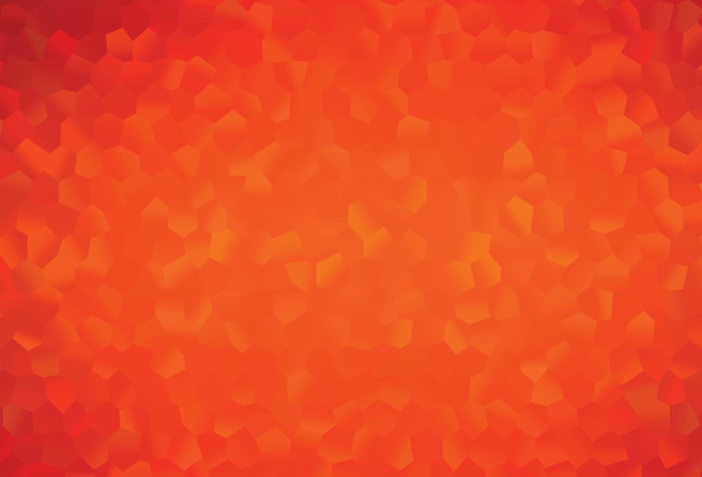 couverture vectorielle orange clair avec ensemble d'hexagones. vecteur