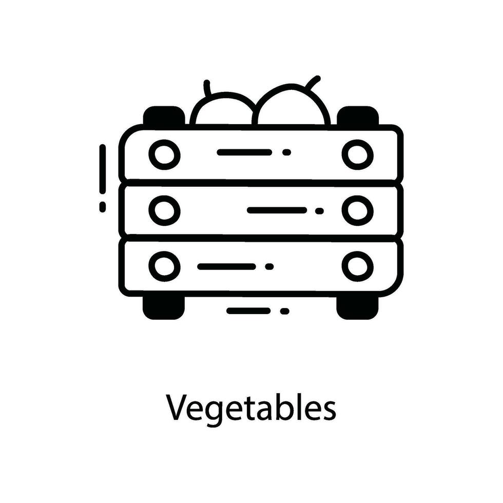 des légumes griffonnage icône conception illustration. agriculture symbole sur blanc Contexte eps dix fichier vecteur