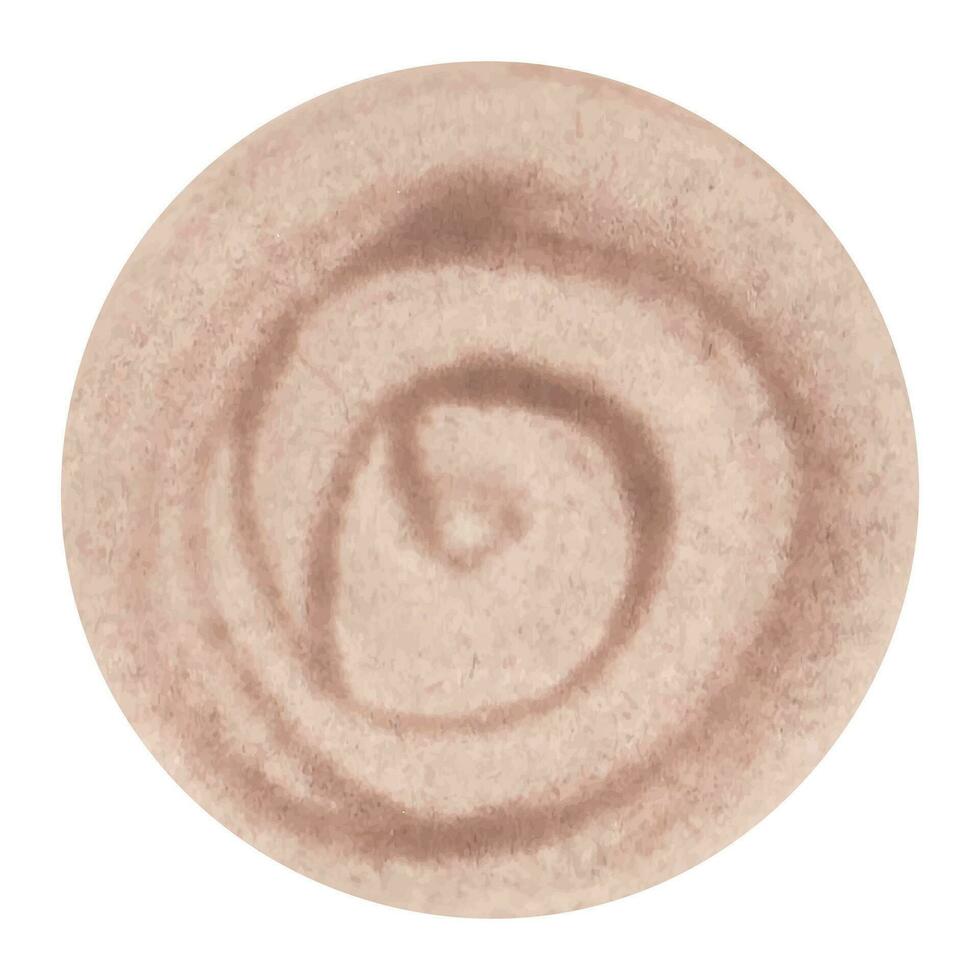 rond beige aquarelle abstrait place, gentil de cercle café tache. vous pouvez utilisation il comme une brosse ou comme une Contexte vecteur