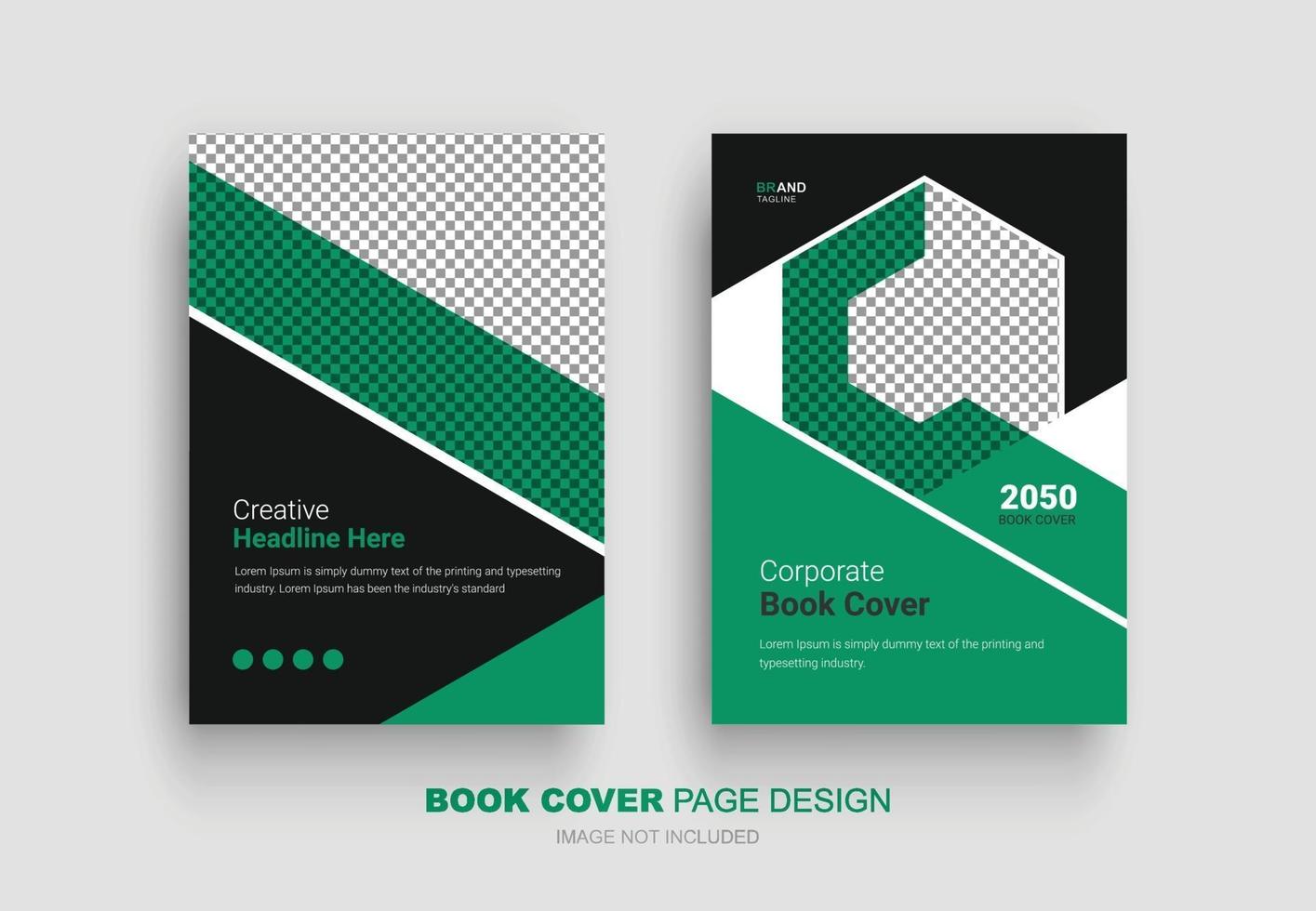 modèle de conception de couverture de livre d'entreprise, couverture de livre d'affaires vecteur