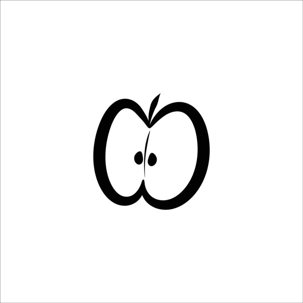 vecteur d'icône de pomme