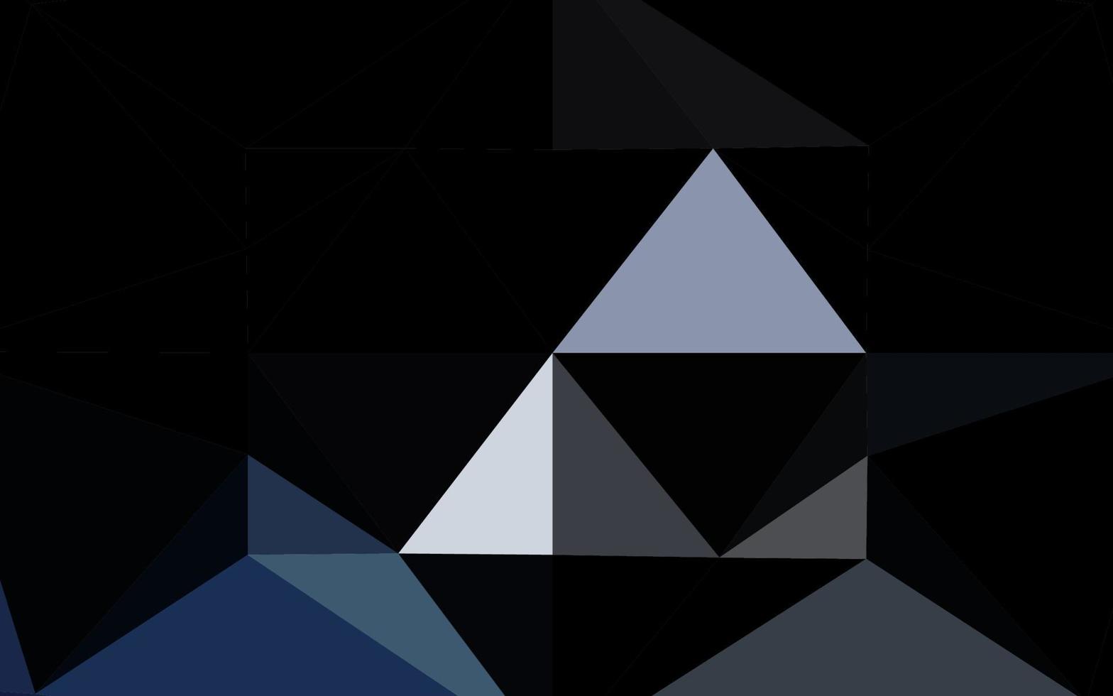 couverture en mosaïque hexagonale vecteur bleu foncé.