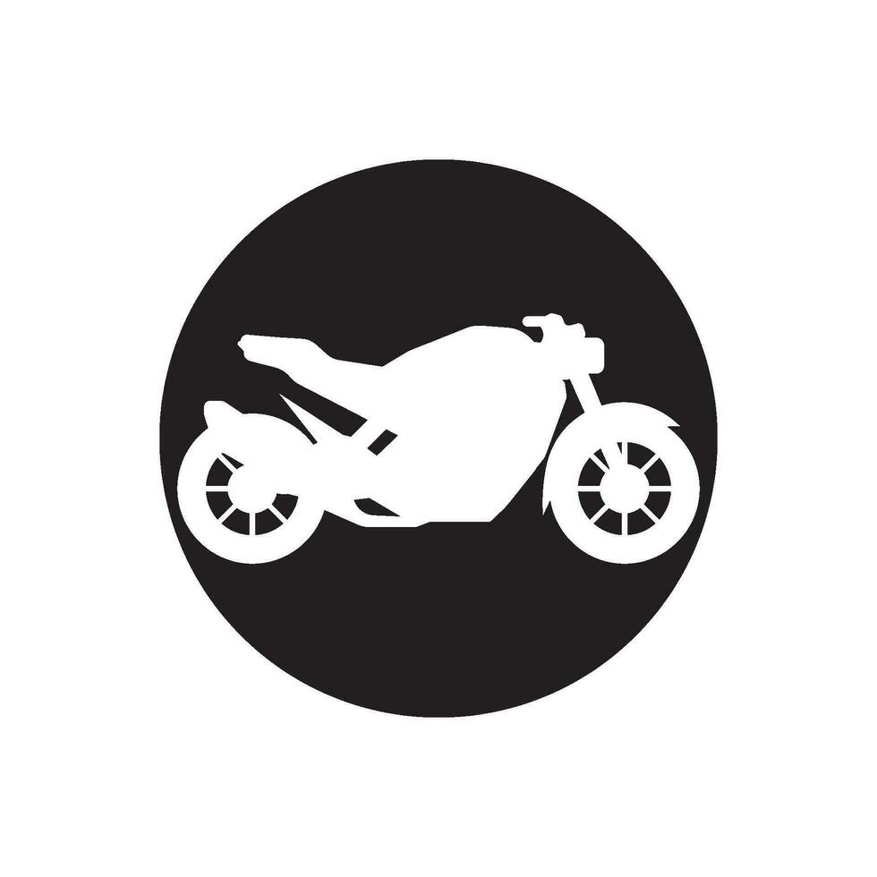 moto icône vecteur conception illustration logo modèle