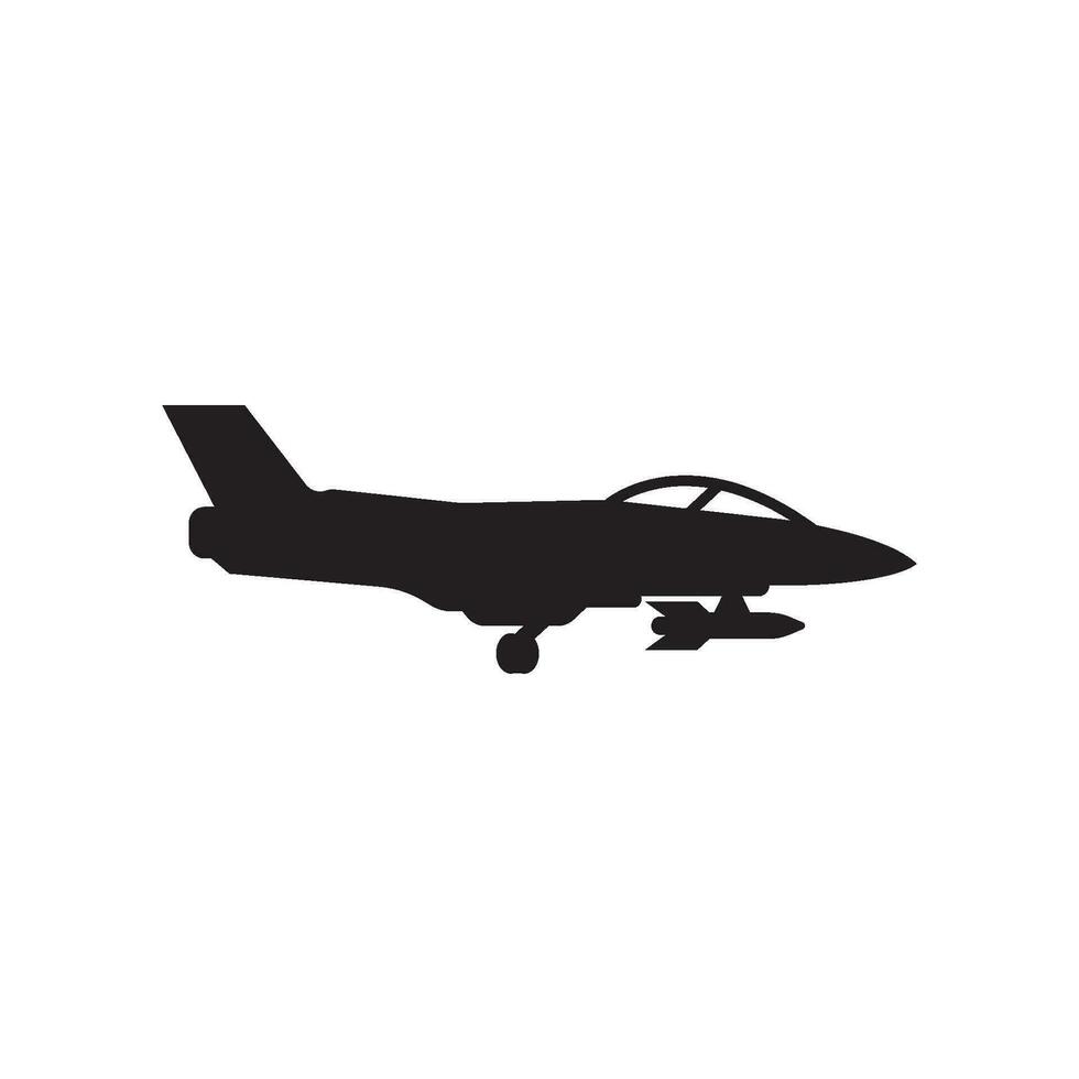 combattant jet icône vecteur illustration logo conception