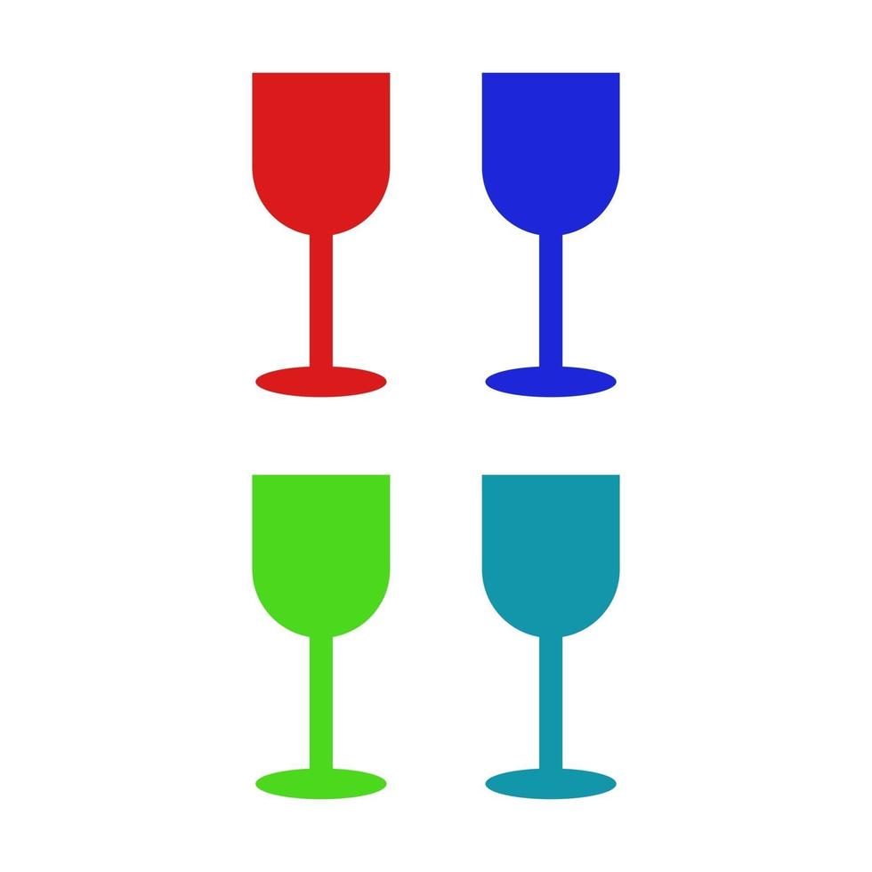 verre à vin illustré sur fond blanc vecteur