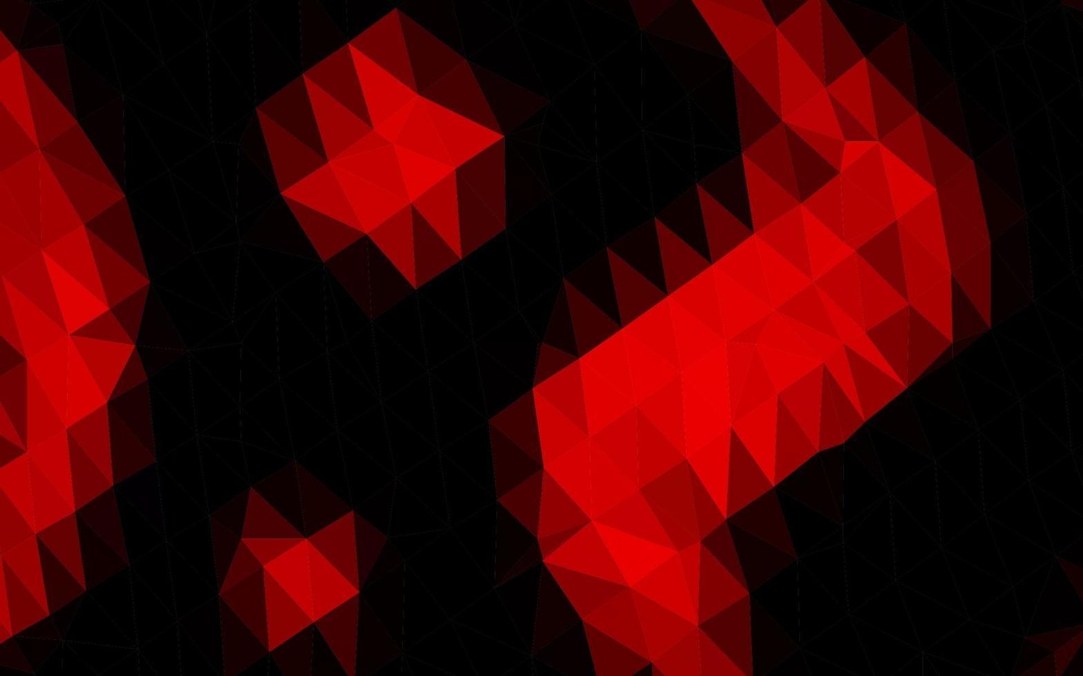 texture polygonale abstraite de vecteur rouge clair.