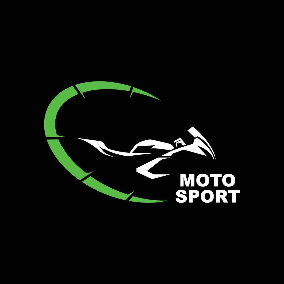motosport logo icône vecteur illustration conception