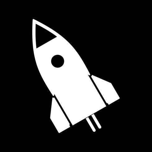 icône de fusée de vecteur