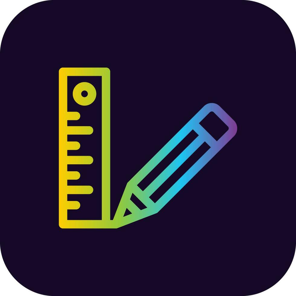 conception d'icône créative règle vecteur