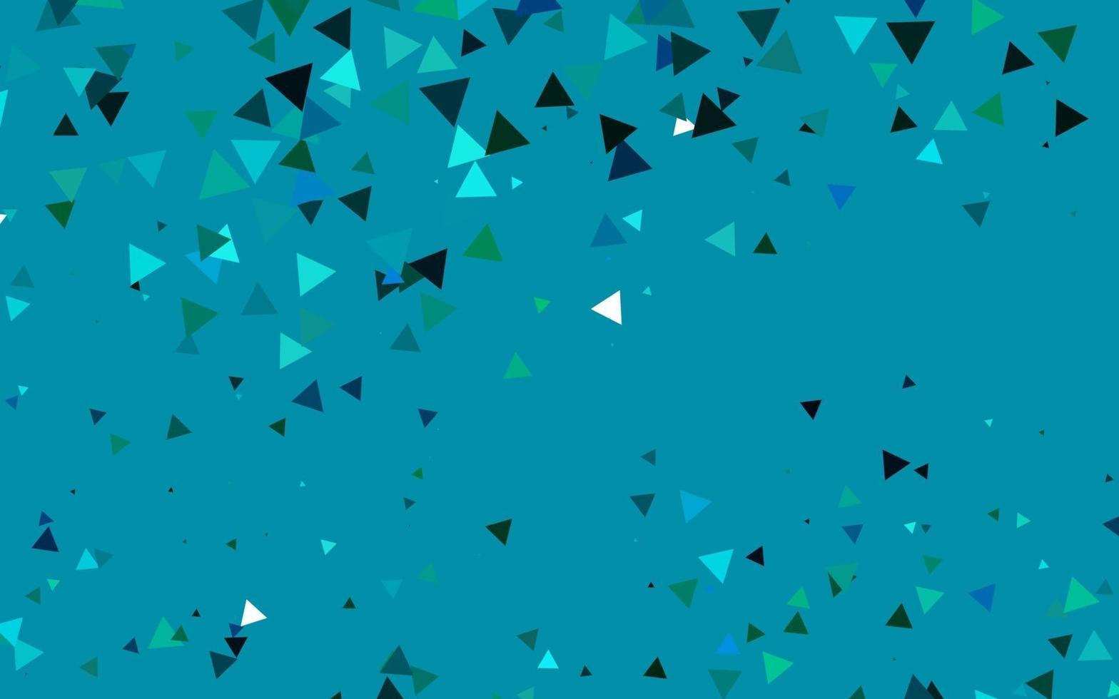 disposition de vecteur bleu clair, vert avec des lignes, des triangles.