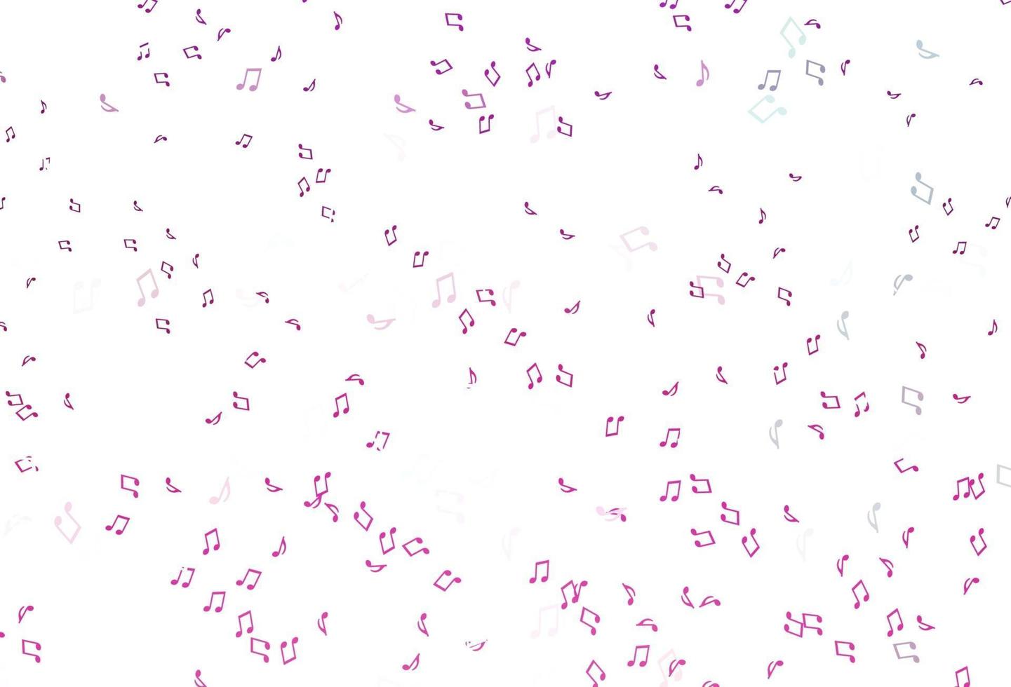 motif vectoriel rose clair avec des éléments de musique.