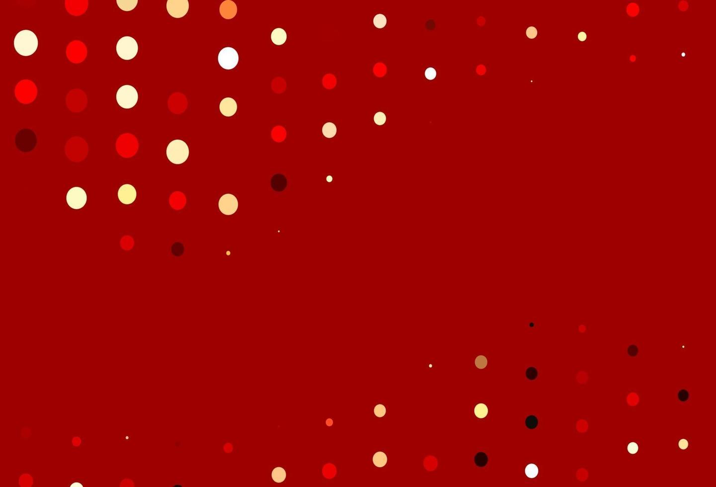 modèle vectoriel rouge clair avec des sphères.