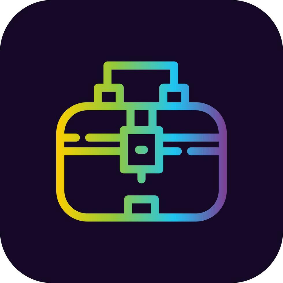 conception d'icône créative de boîte à outils vecteur