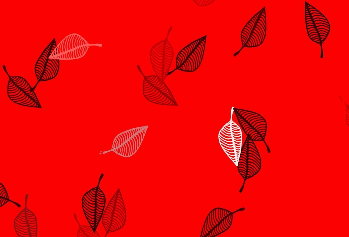 toile de fond doodle vecteur rouge clair.