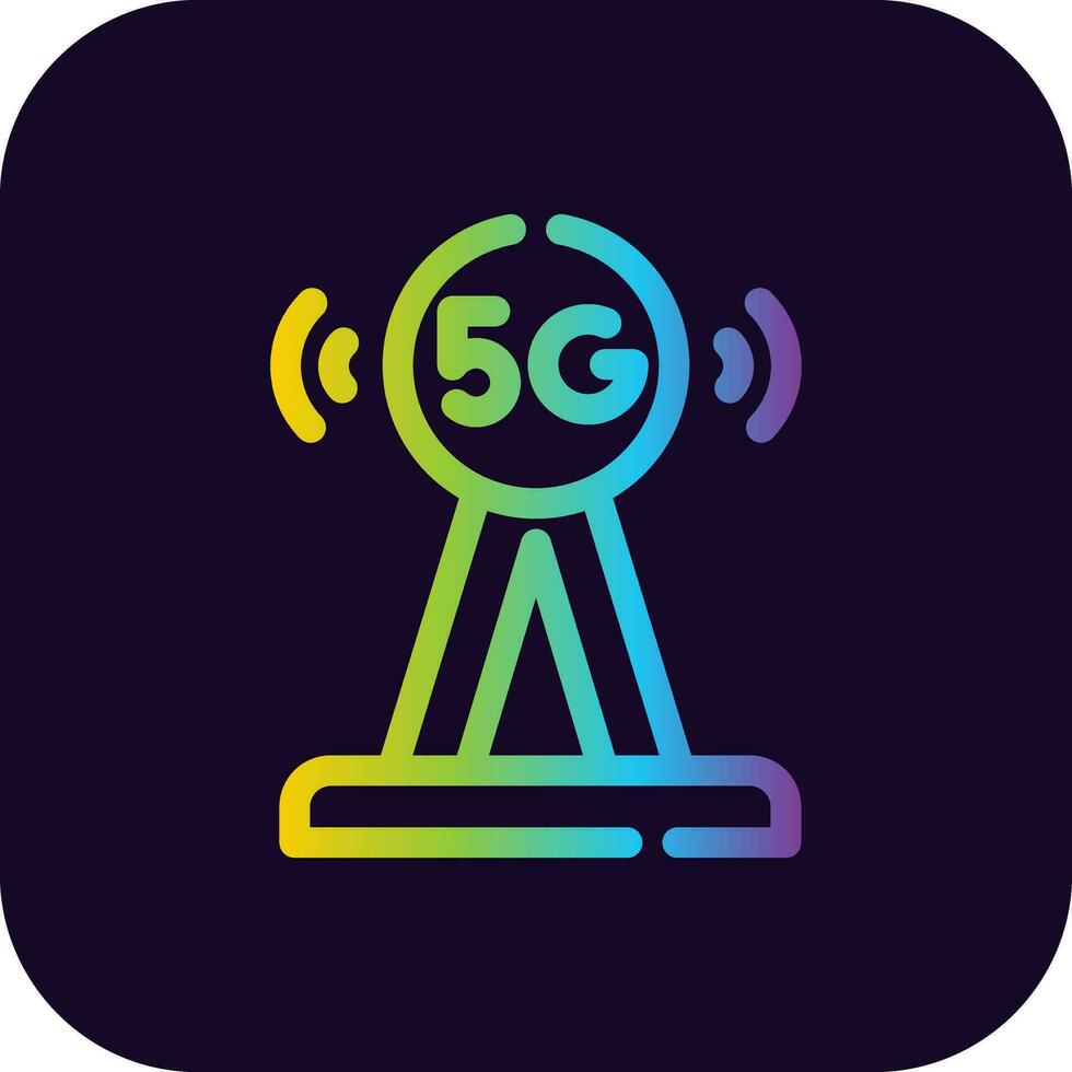 conception d'icône créative d'antenne vecteur