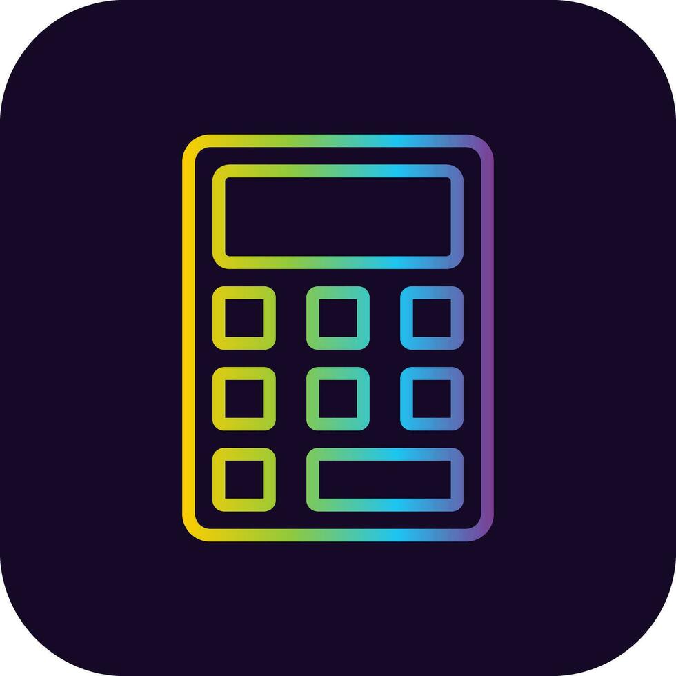 conception d'icône créative calculatrice vecteur