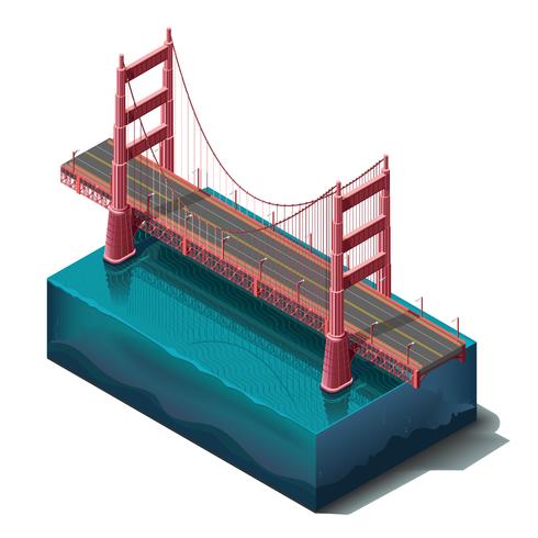 le pont du Golden Gate vecteur