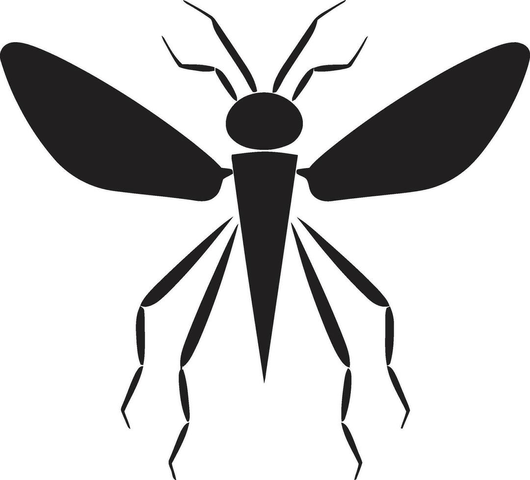 élégant bâton insecte illustration vecteur punaise symbole