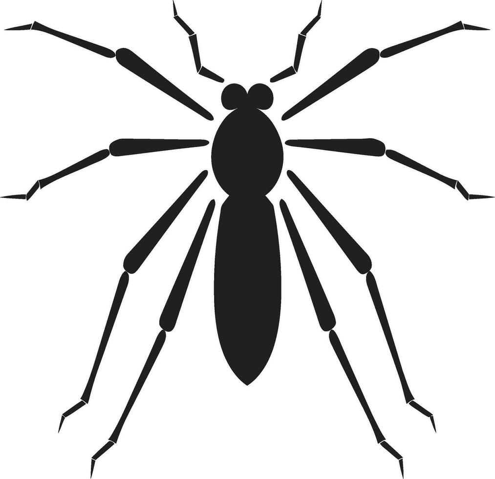 ligne art insecte icône élégant bâton insecte profil vecteur