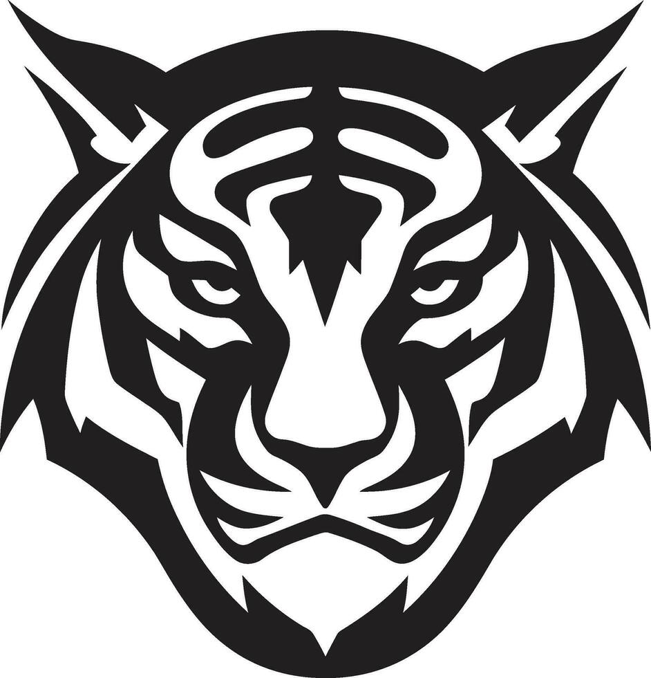 gracieux chat sauvage logo conception onyx jungle Gardien symbole vecteur