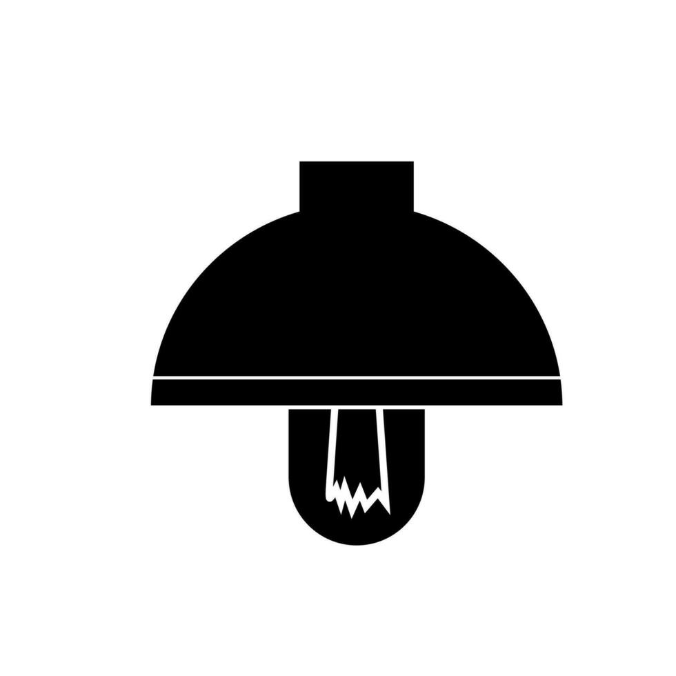 pendaison lampe vecteur icône avec noir Couleur