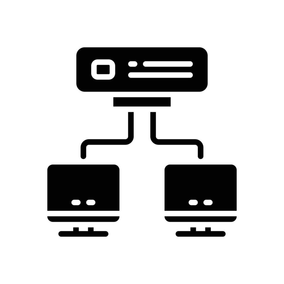 Les données centre glyphe icône. vecteur icône pour votre site Internet, mobile, présentation, et logo conception.