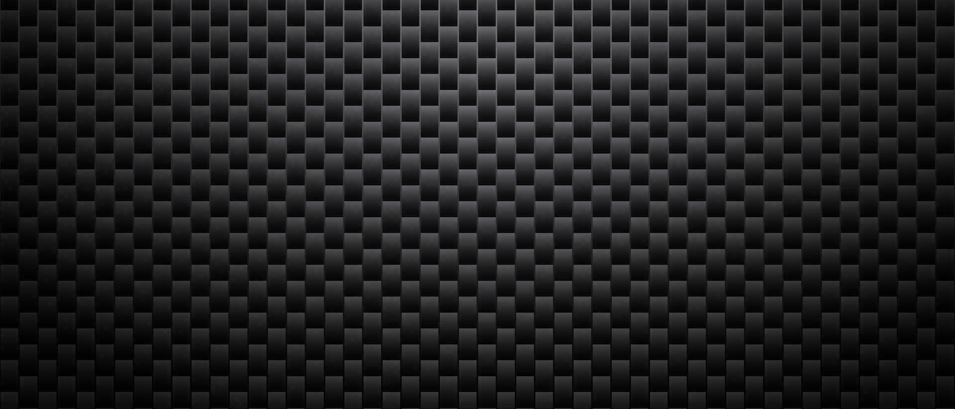 foncé carbone vecteur Contexte noir carbone fibre texture