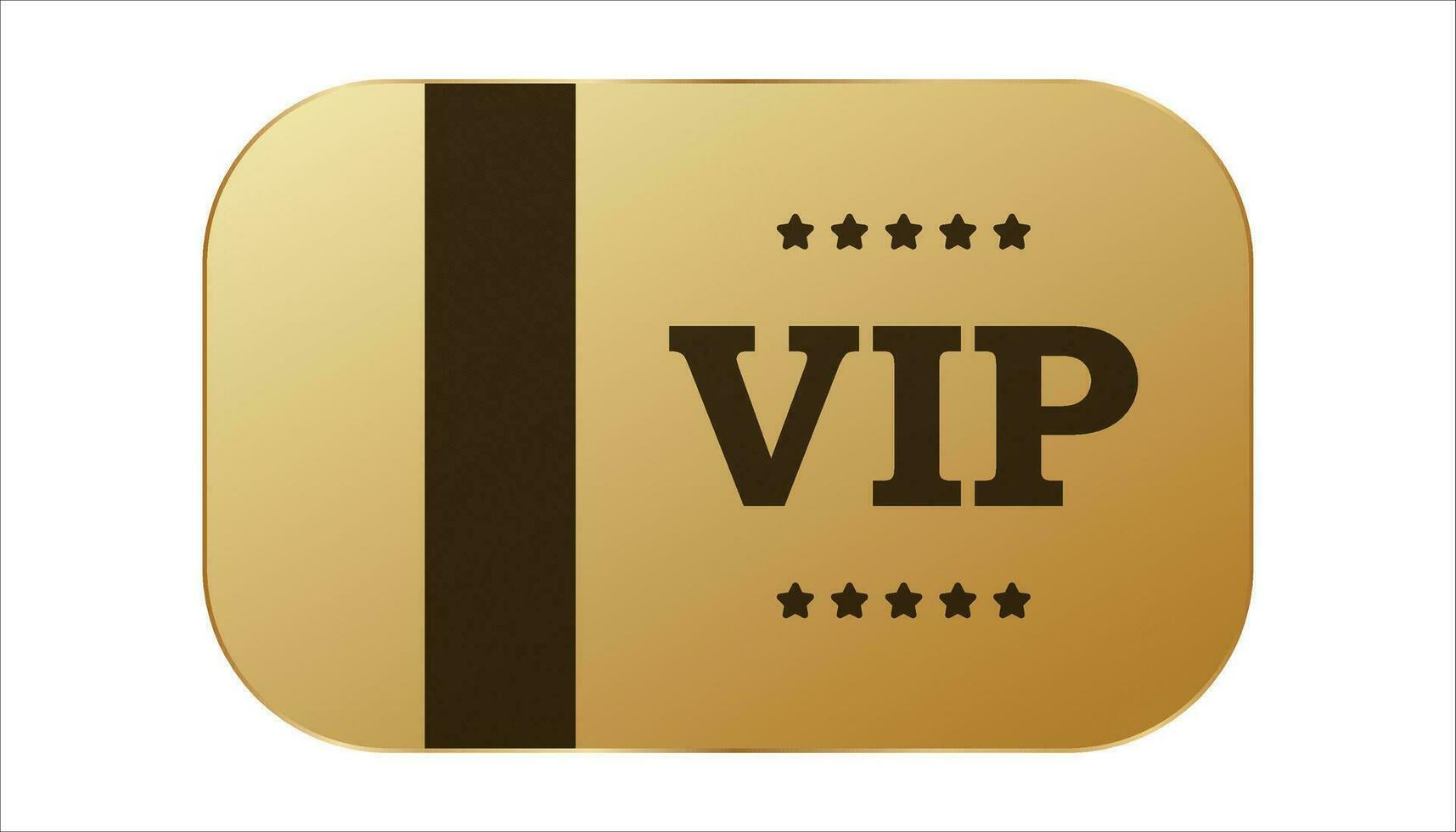 d'or VIP carte. exclusif prime certificat pour invitation avec exclusif emblème et élégant conception pour célèbre et riches vecteur visiteurs
