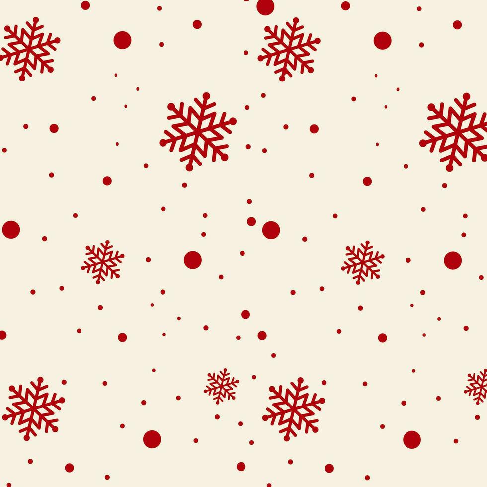Noël rouge flocon de neige modèle vecteur