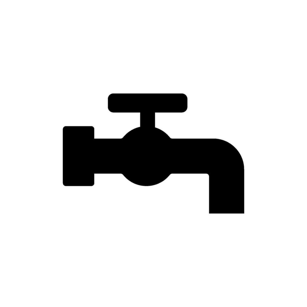 l'eau robinet icône vecteur conception modèles