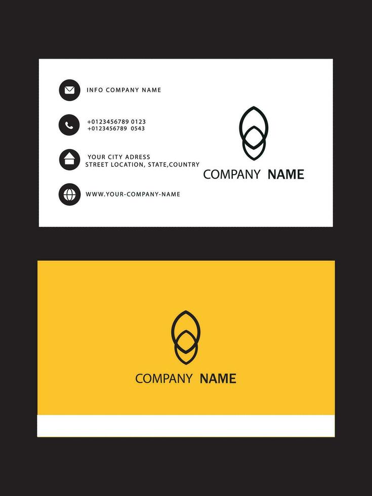 conception de carte de visite vecteur