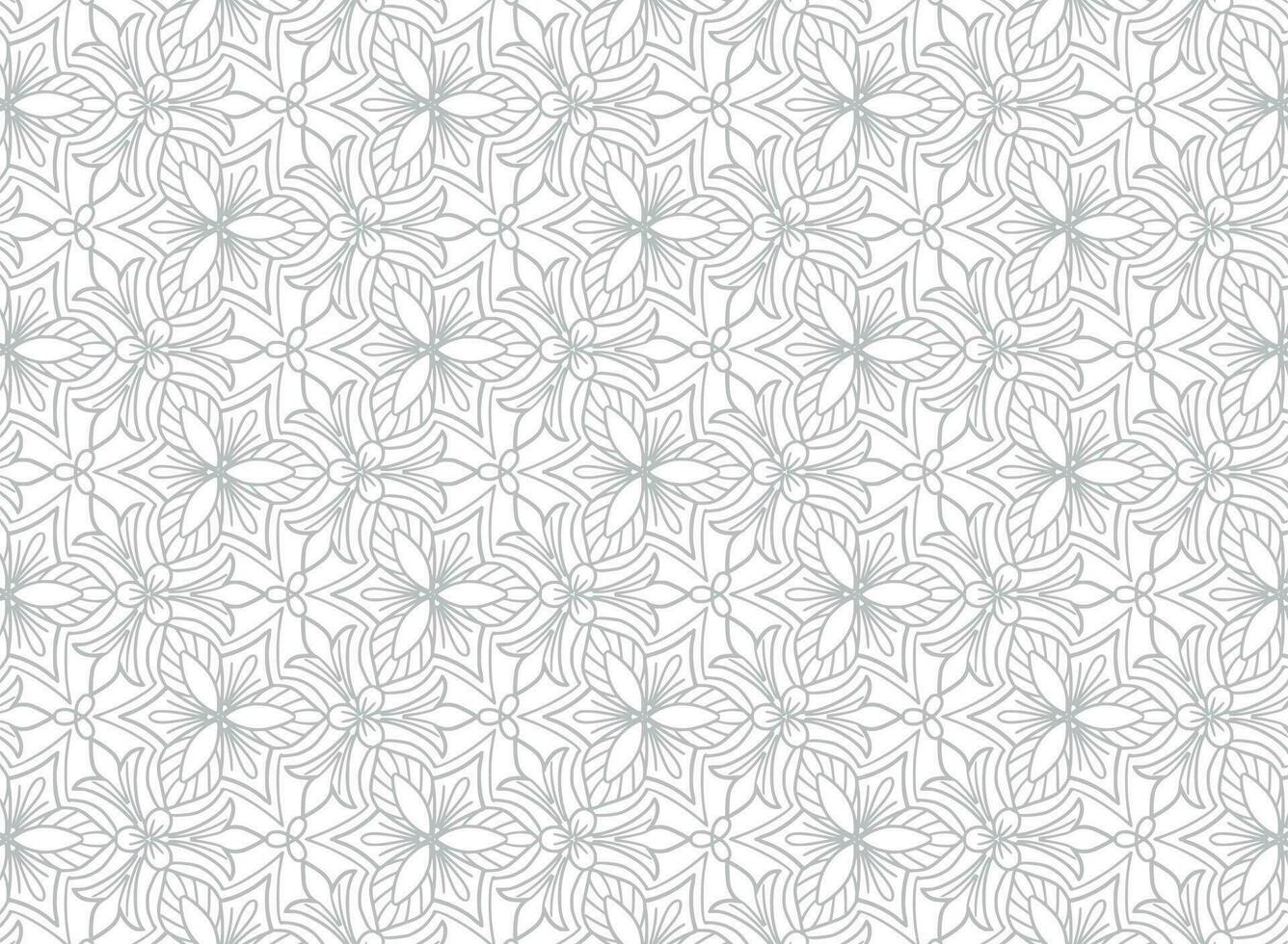 abstrait gris floral mandala modèle Contexte vecteur