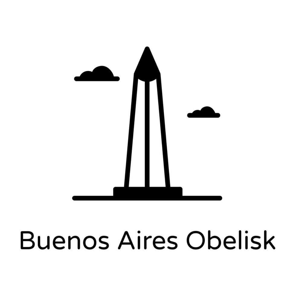 obélisque de buenos aires vecteur