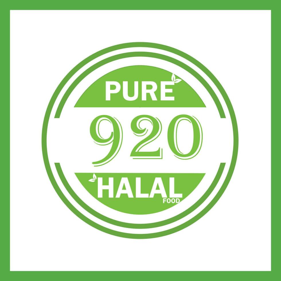 conception avec halal feuille conception 920 vecteur