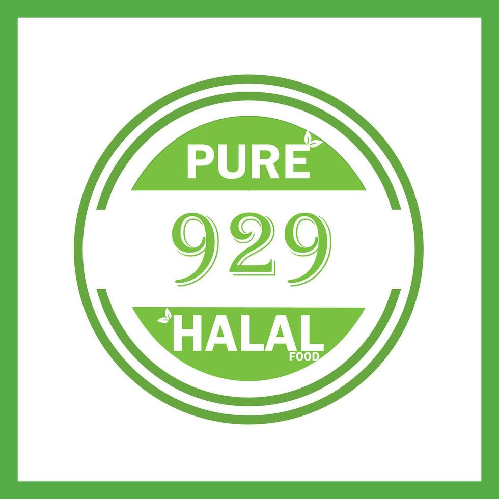 conception avec halal feuille conception 929 vecteur