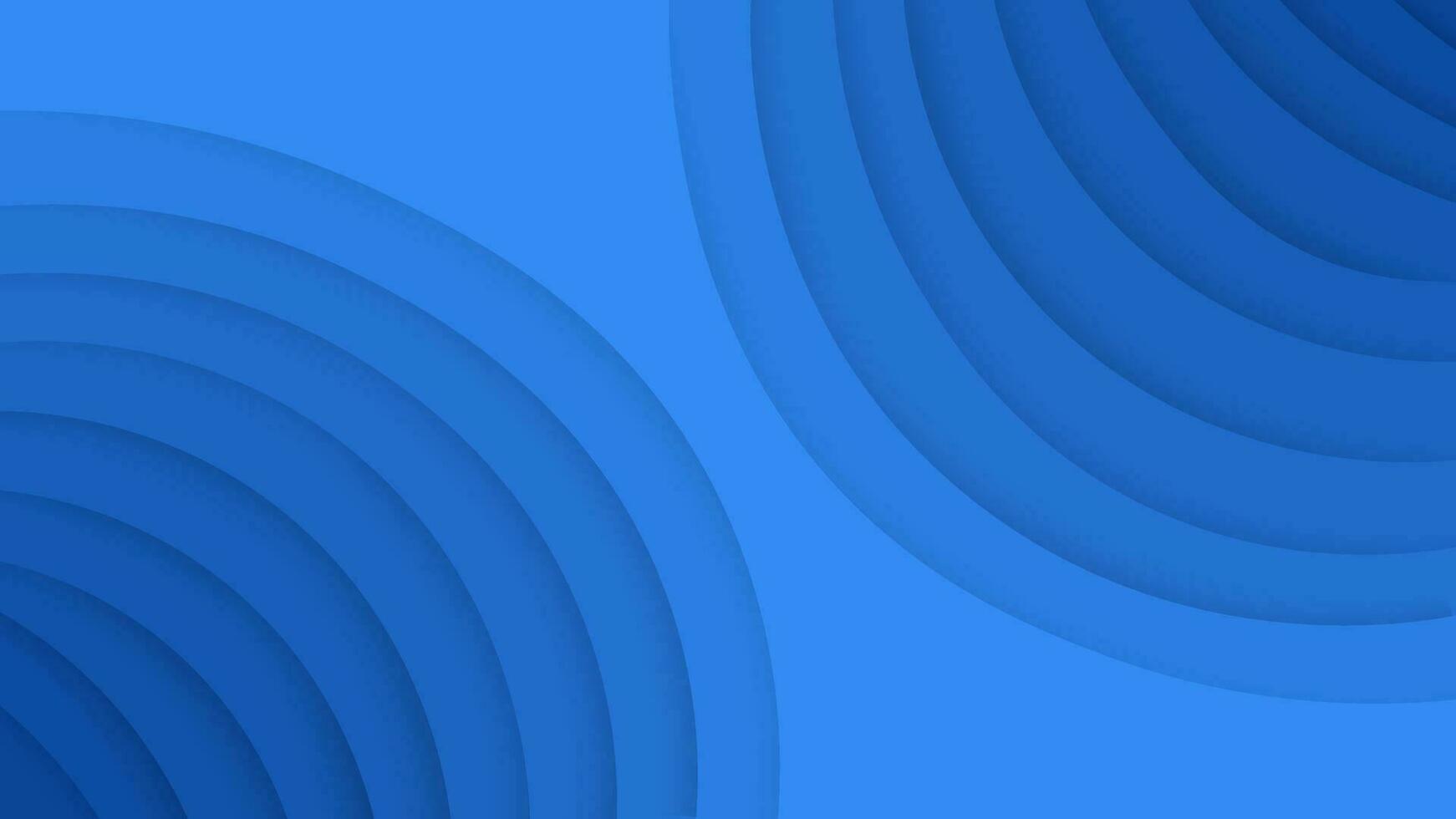 fond coloré 3d bleu futuriste dégradé avec place pour les formes de texte et d'onde. toile de fond de luxe de couleur abstraite lumineuse avec cadre de ligne blanche et courbe de cercle vecteur