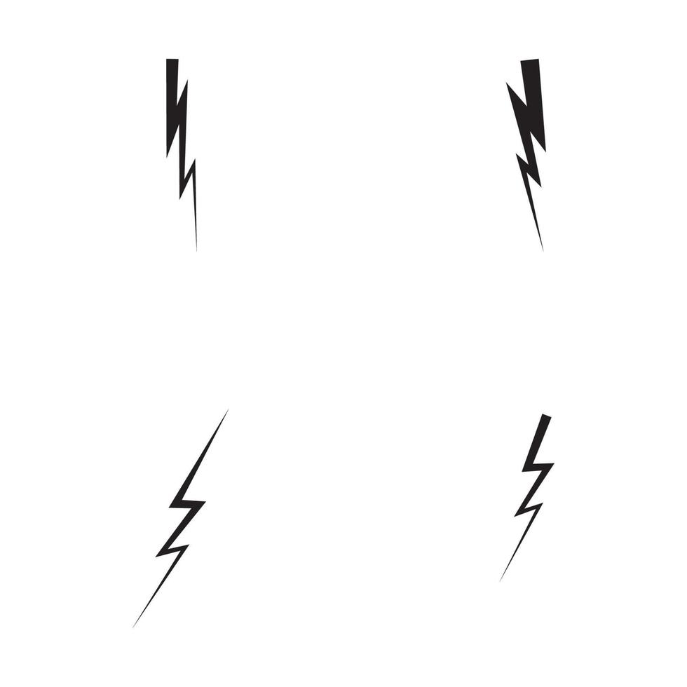 icône et symboles du logo éclair vecteur